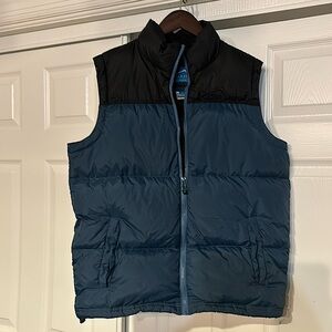 Polar Edge puffer vest men’s M
Blue‎ and black pockets bungee waist